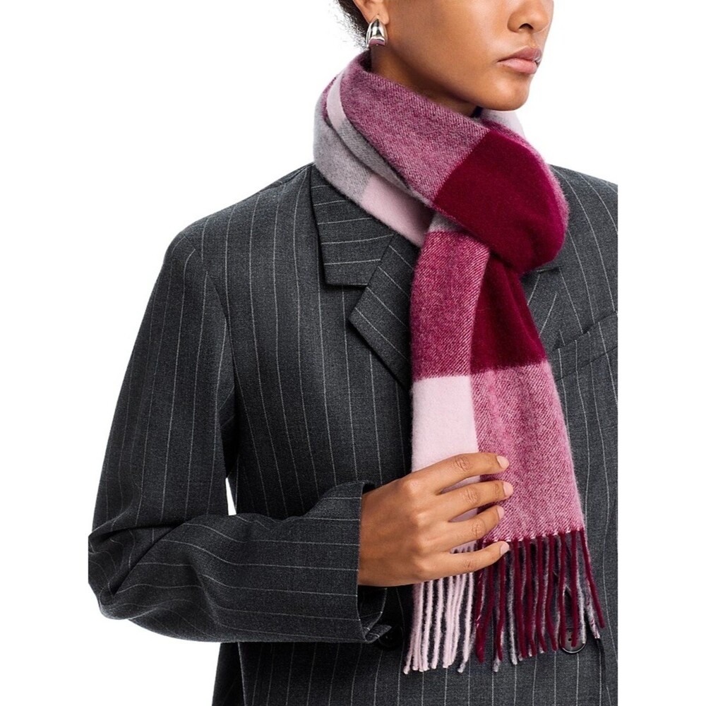 C by Bloomingdale's Cashmere Check Cashmere Scarf - Exclusive